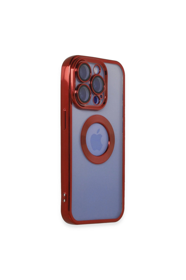 Evi̇mdeyokyok Apple İphone 15 Pro Kılıf Slot Si̇li̇kon - Kırmızı