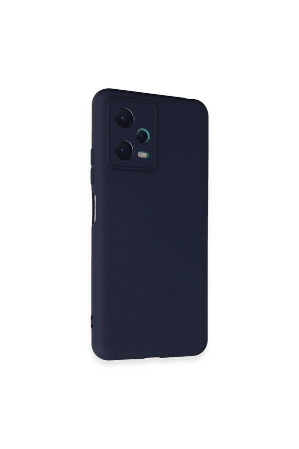 Evi̇mdeyokyok Xi̇aomi̇ Redmi̇ Note 12 5G Kılıf Nano İçi̇ Kadi̇fe Si̇li̇kon - Laci̇vert
