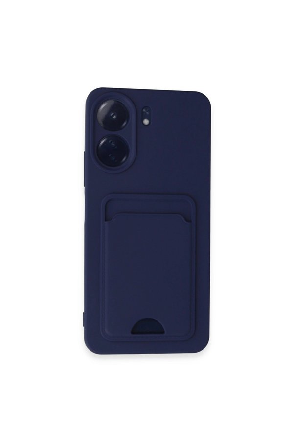 Evimdeyokyok Xiaomi Redmi 13C Kılıf Kelvin Kartvizitli Silikon - Lacivert