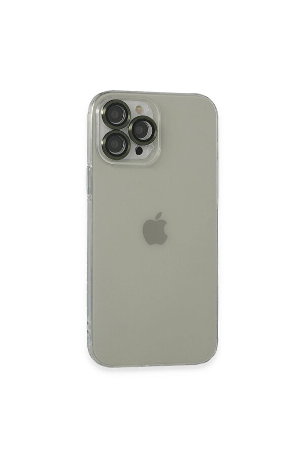 Evi̇mdeyokyok Apple İphone 13 Pro Max Kılıf Luko Lens Si̇li̇kon - Yeşi̇l