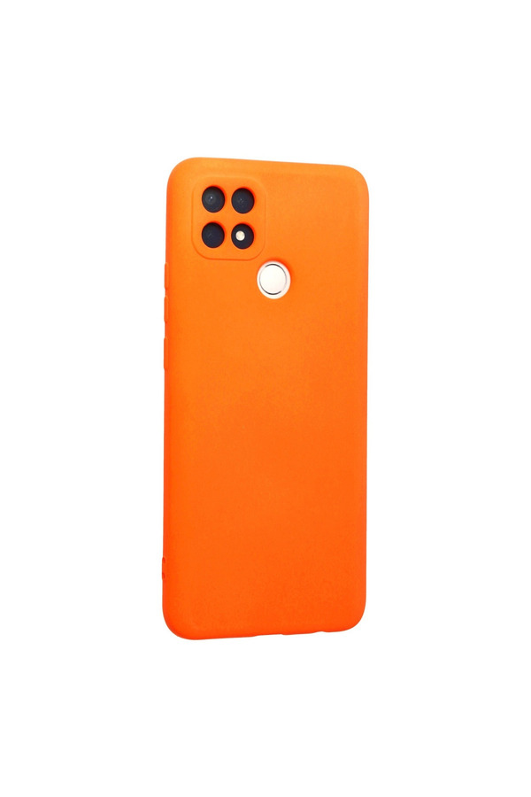Evimdeyokyok Oppo A15 Kılıf Nano İçi Kadife Silikon - Turuncu