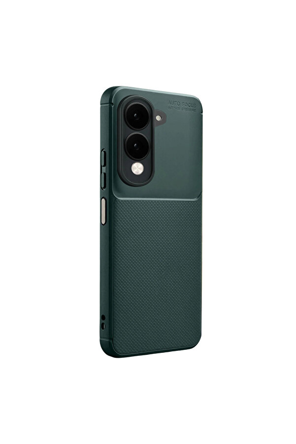 Evi̇mdeyokyok Vi̇vo Y29S Auto Focus Karbon Kapak - Koyu Yeşi̇l