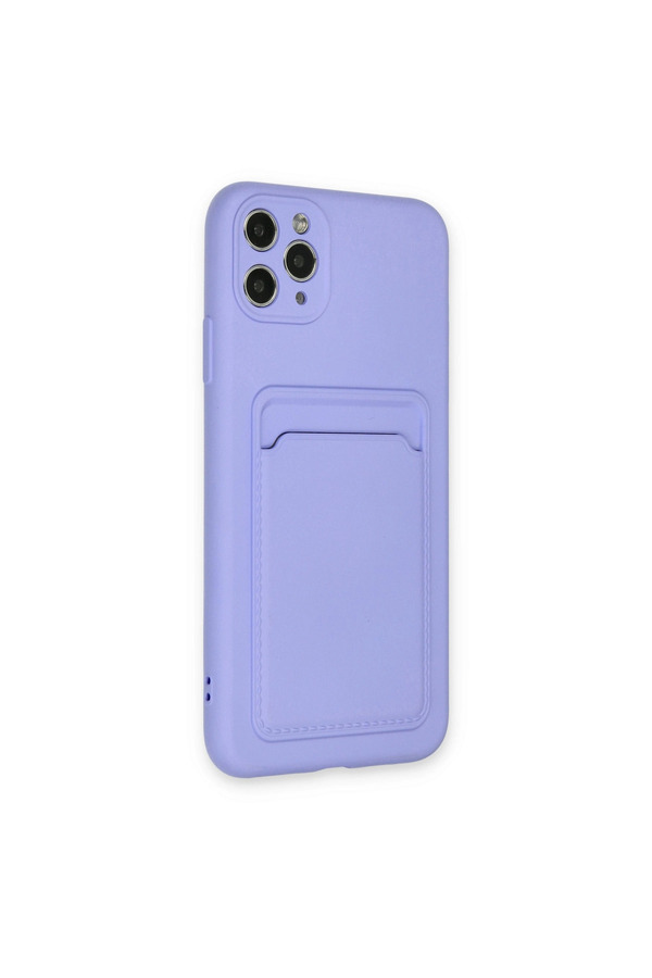Evimdeyokyok Apple İphone 11 Pro Max Kılıf Kelvin Kartvizitli Silikon - Lila