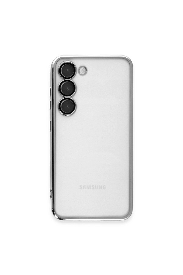 Evi̇mdeyokyok Samsung Galaxy S24 Kılıf Razer Lensli̇ Si̇li̇kon - Gümüş