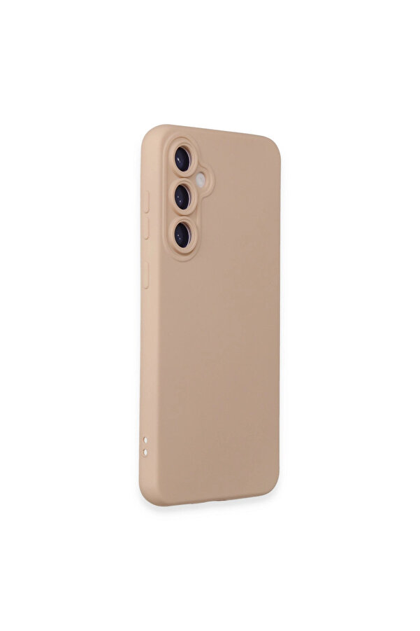 Evi̇mdeyokyok Samsung Galaxy S24 Kılıf Nano İçi̇ Kadi̇fe Si̇li̇kon - Pudra