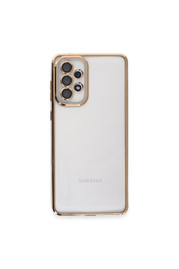 Evi̇mdeyokyok Samsung Galaxy A53 5G Kılıf Razer Lensli̇ Si̇li̇kon - Gold