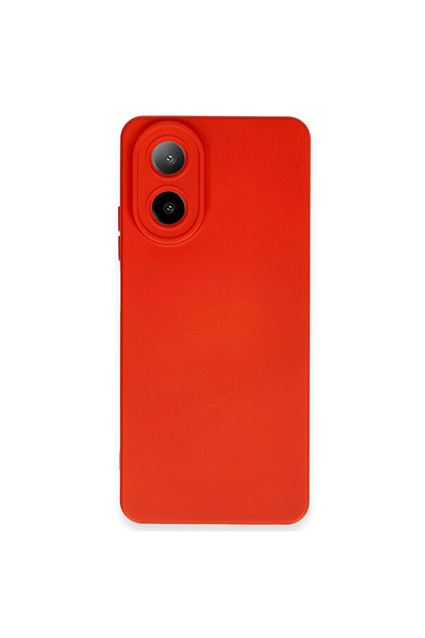 Evi̇mdeyokyok Oppo A38 Kılıf Nano İçi̇ Kadi̇fe Si̇li̇kon - Kırmızı