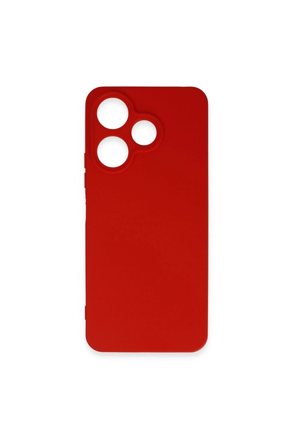 Evimdeyokyok Xiaomi Redmi 13 4G Kılıf First Silikon - Kırmızı