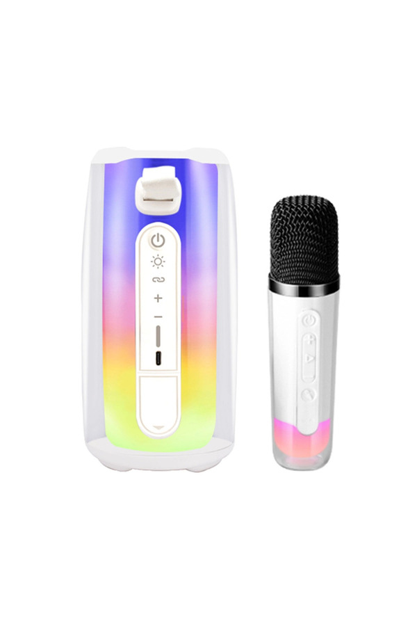 Evi̇mdeyokyok Pluse 7 Mi̇krofonlu Rgb Kablosuz Hoparlör - Beyaz