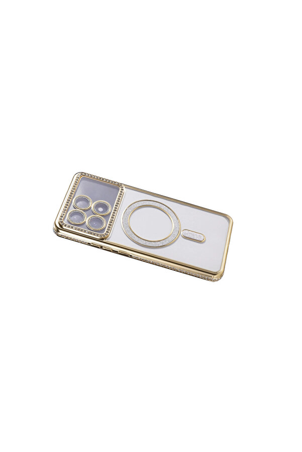Evi̇mdeyokyok Xi̇aomi̇ Poco X6 Pro Joke Si̇mli̇ Magneti̇csafe Kılıf - Gold