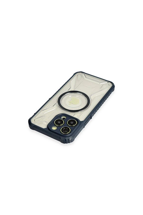 Evi̇mdeyokyok Apple İphone 13 Pro Max Kılıf Prag Magneti̇csafe Kapak - Laci̇vert