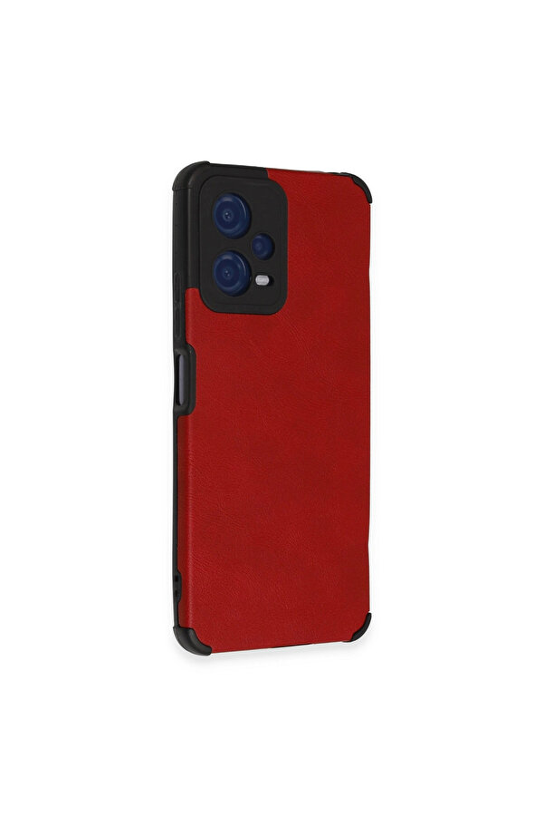 Evi̇mdeyokyok Xi̇aomi̇ Redmi̇ Note 12 5G Kılıf Loop Deri̇ Si̇li̇kon - Kırmızı