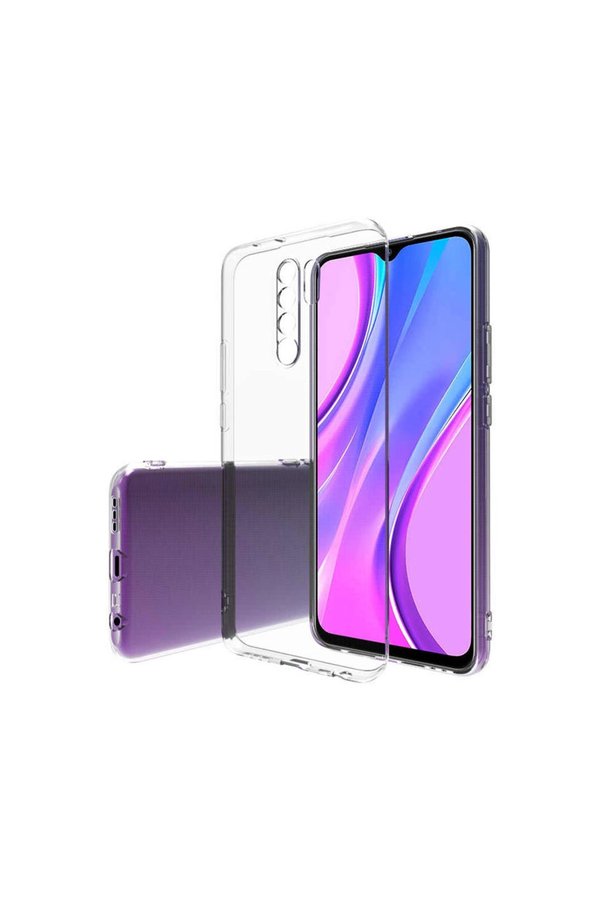 Evimdeyokyok Xiaomi Redmi 9 Kılıf Lüx Şeffaf Silikon - Şeffaf