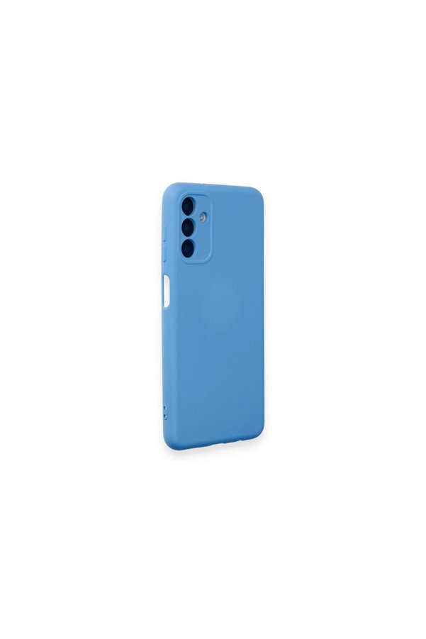 Evimdeyokyok Samsung Galaxy A14 4G Kılıf Nano İçi Kadife Silikon - Mavi