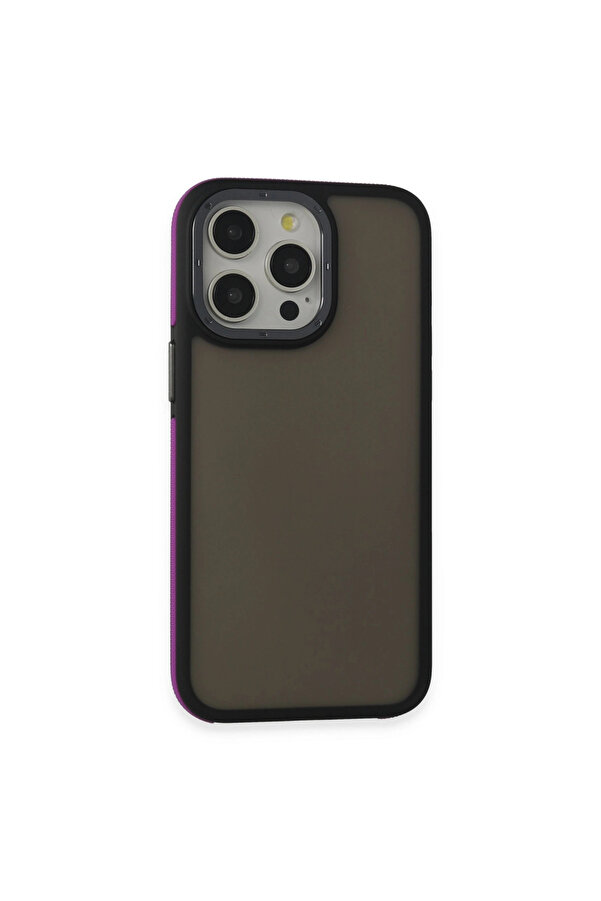 Evi̇mdeyokyok Apple İphone 15 Pro Harvel Kapak - Deri̇n Mor
