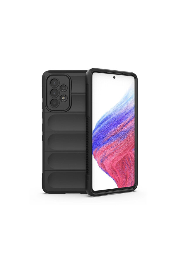 Evi̇mdeyokyok Samsung Galaxy A53 5G Kılıf Opti̇mum Si̇li̇kon - Si̇yah