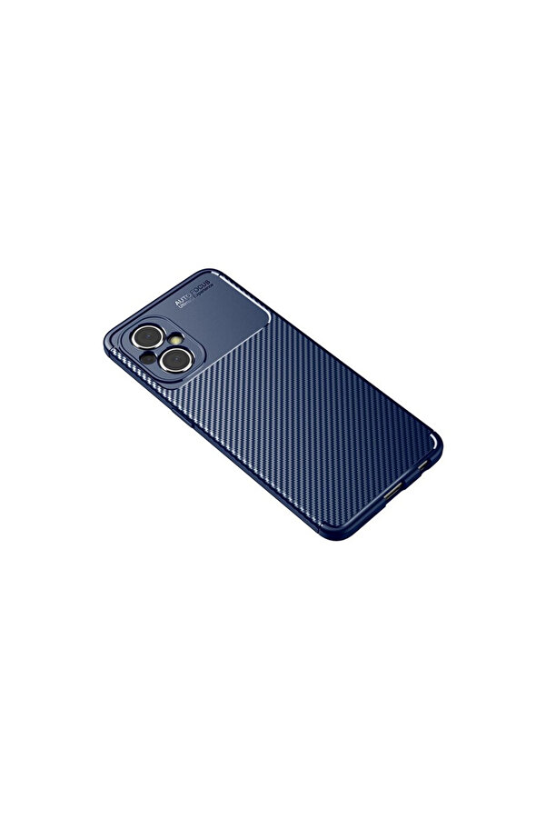 Evi̇mdeyokyok Xi̇aomi̇ Poco M5 Kılıf Auto Focus Karbon Kapak - Laci̇vert