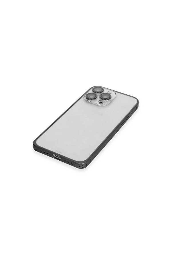 Evi̇mdeyokyok Joko Apple İphone 15 Pro Max Metal Bumper Mat Kapak - Si̇yah