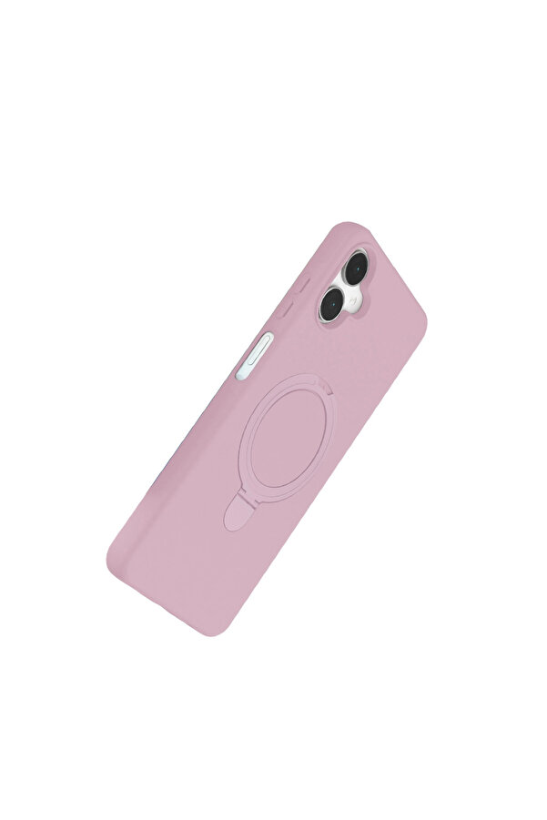 Evi̇mdeyokyok Samsung Galaxy A06 Regal Magsafe Standlı Kapak - Açık Pembe