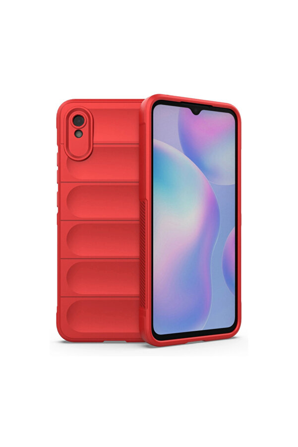 Evi̇mdeyokyok Xi̇aomi̇ Redmi̇ 9A Kılıf Opti̇mum Si̇li̇kon - Kırmızı