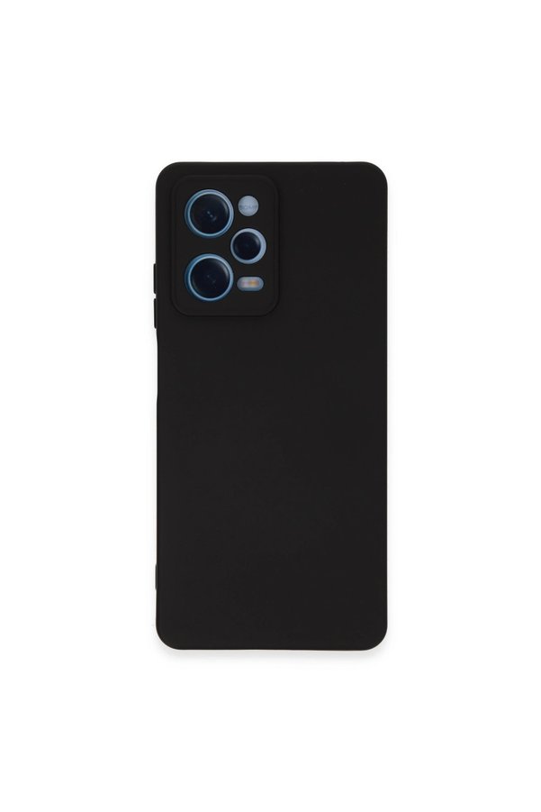 Evimdeyokyok Xiaomi Redmi Note 12 Pro 5G Kılıf Nano İçi Kadife Silikon - Siyah