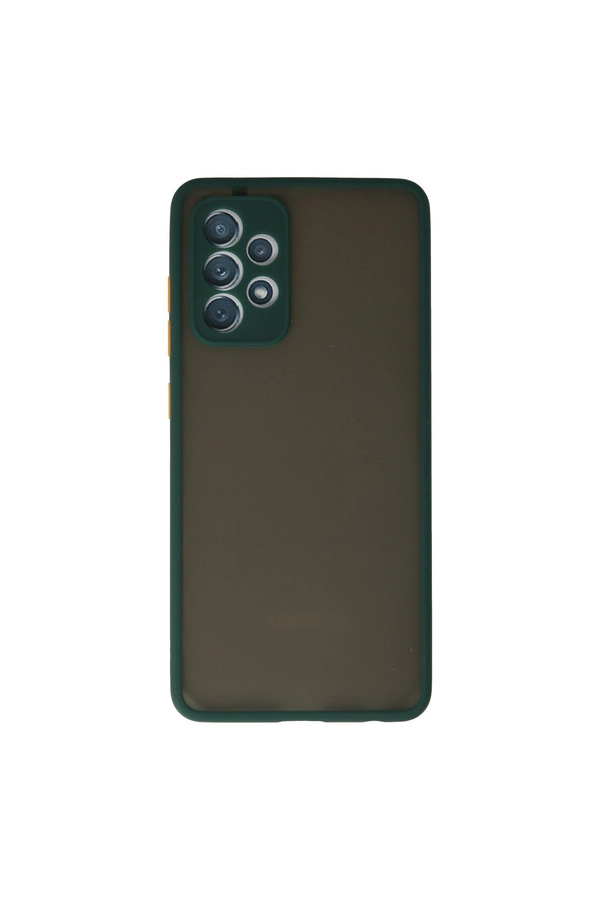 Evi̇mdeyokyok Samsung Galaxy A72 Kılıf Montreal Si̇li̇kon Kapak - Koyu Yeşi̇l