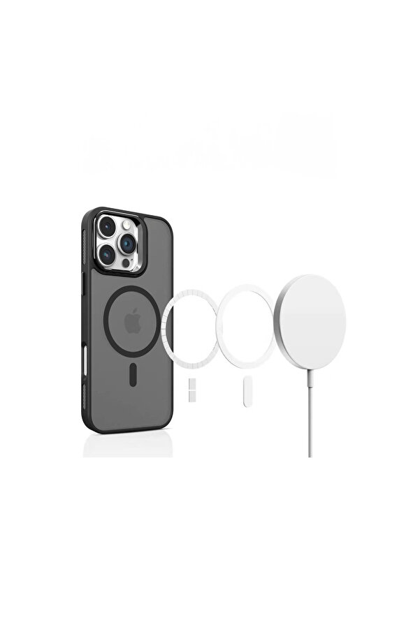Evi̇mdeyokyok Joko Apple İphone 16 Plus Flet Lens Magsafe Kapak - Si̇yah