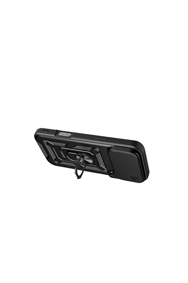 Evi̇mdeyokyok Apple İphone 17 Pro Pars Lens Yüzüklü Si̇li̇kon - Si̇yah