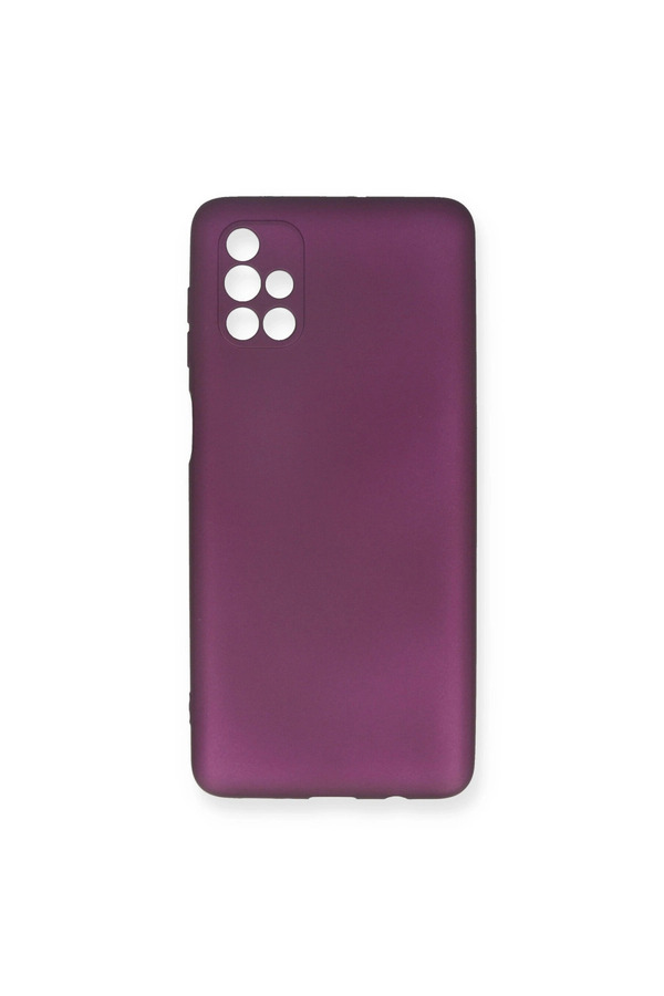 Evimdeyokyok Samsung Galaxy M51 Kılıf First Silikon - Mürdüm