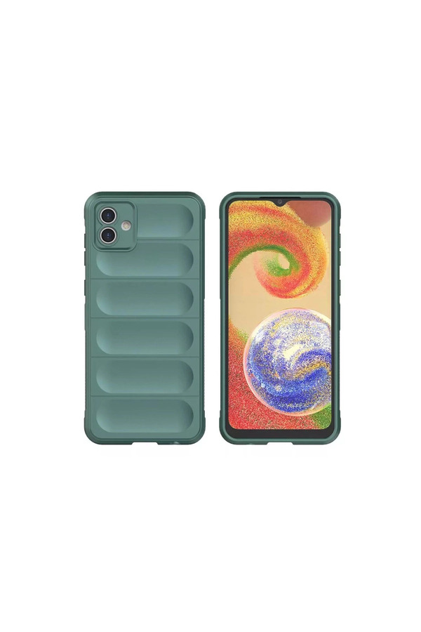 Evi̇mdeyokyok Samsung Galaxy A05 Kılıf Opti̇mum Si̇li̇kon - Koyu Yeşi̇l