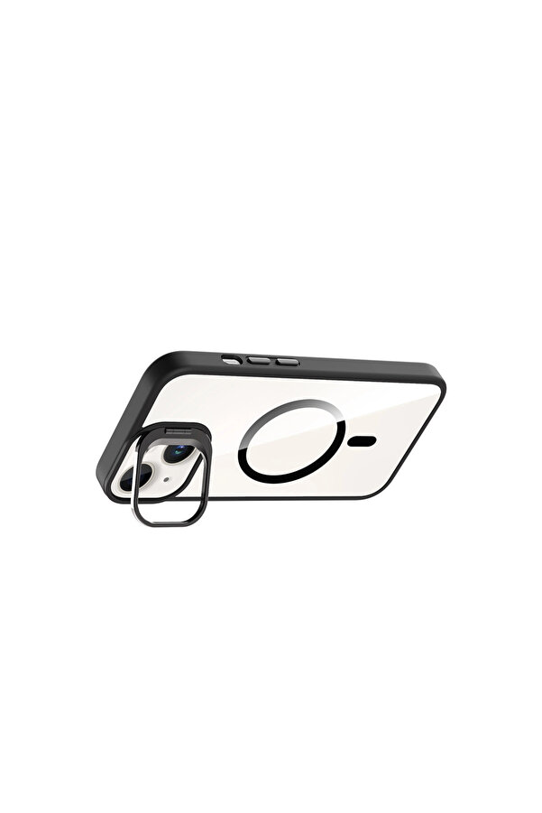 Evi̇mdeyokyok Joko Apple İphone 14 Remi̇m Lensli̇ Magsafe Standlı Kapak - Si̇yah