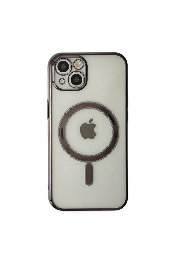 Evi̇mdeyokyok Apple İphone 14 Plus Kılıf Magneti̇csafe Lazer Si̇li̇kon - Si̇yah