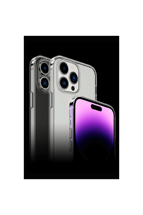 Evi̇mdeyokyok Apple İphone 14 Pro Max Kılıf Tron Şeffaf Magsafe Kapak - Şeffaf