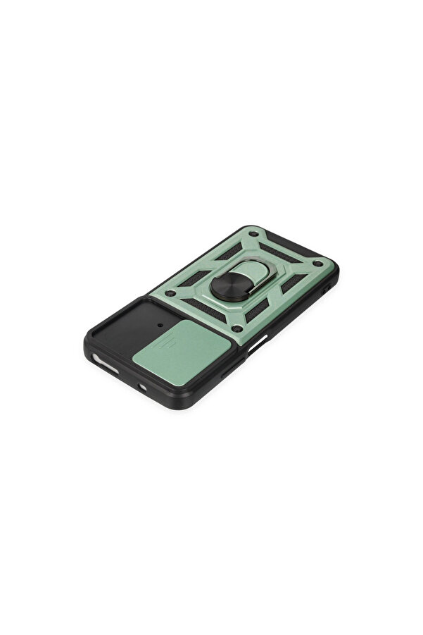Evi̇mdeyokyok Xi̇aomi̇ Poco M4 Pro 4G Kılıf Pars Lens Yüzüklü Si̇li̇kon - Yeşi̇l