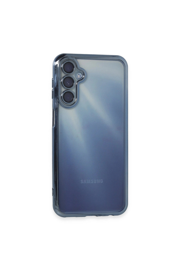 Evi̇mdeyokyok Samsung Galaxy A15 4G Kılıf Razer Lensli̇ Si̇li̇kon - Açık Mavi̇