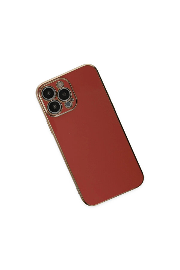 Evi̇mdeyokyok Apple İphone 14 Pro Max Kılıf Volet Si̇li̇kon - Kırmızı