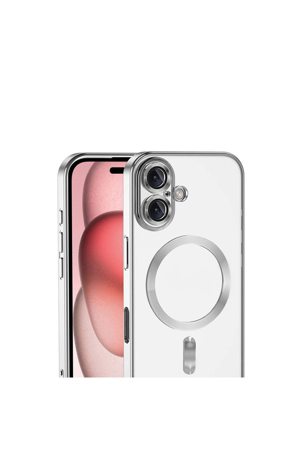 Evi̇mdeyokyok Apple İphone 17 Kross Magneti̇csafe Kapak - Gümüş