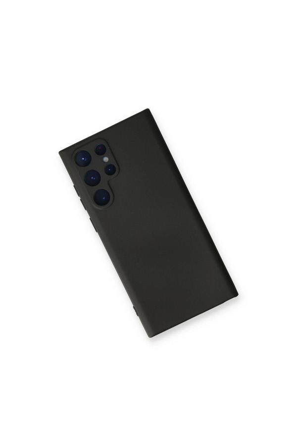 Evi̇mdeyokyok Samsung Galaxy S24 Ultra Kılıf Nano İçi̇ Kadi̇fe Si̇li̇kon - Si̇yah
