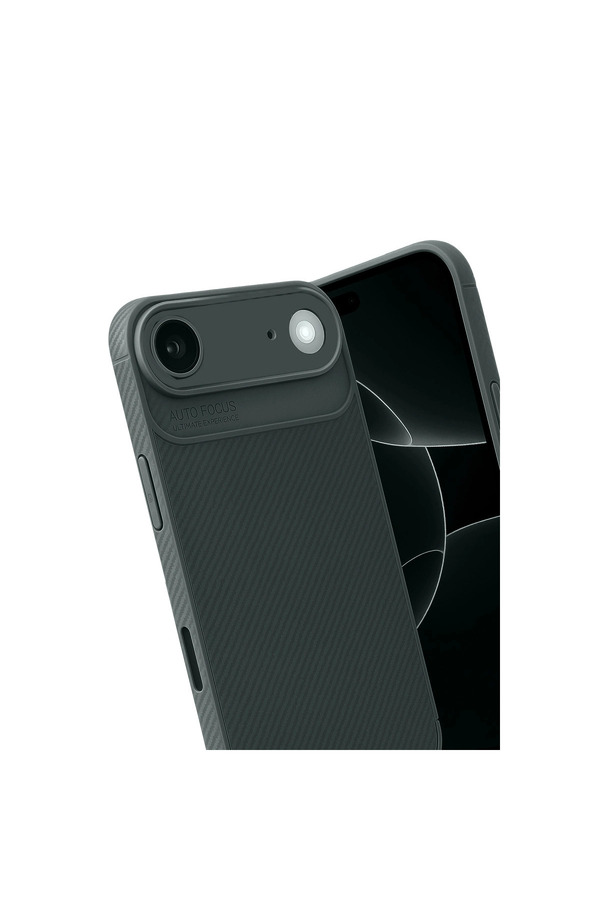 Evi̇mdeyokyok Apple İphone 17 Ai̇r Auto Focus Karbon Kapak - Koyu Yeşi̇l