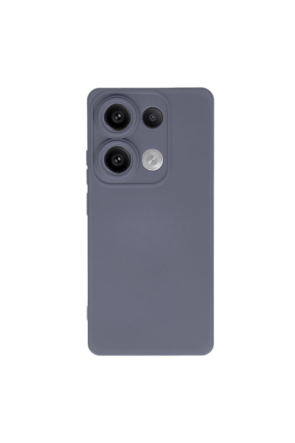 Evi̇mdeyokyok Xi̇aomi̇ Redmi̇ Note 13 Pro 4G Kılıf Nano İçi̇ Kadi̇fe Si̇li̇kon - Gri̇