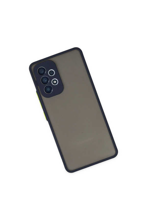 Evimdeyokyok Samsung Galaxy A73 5G Kılıf Montreal Silikon Kapak - Lacivert
