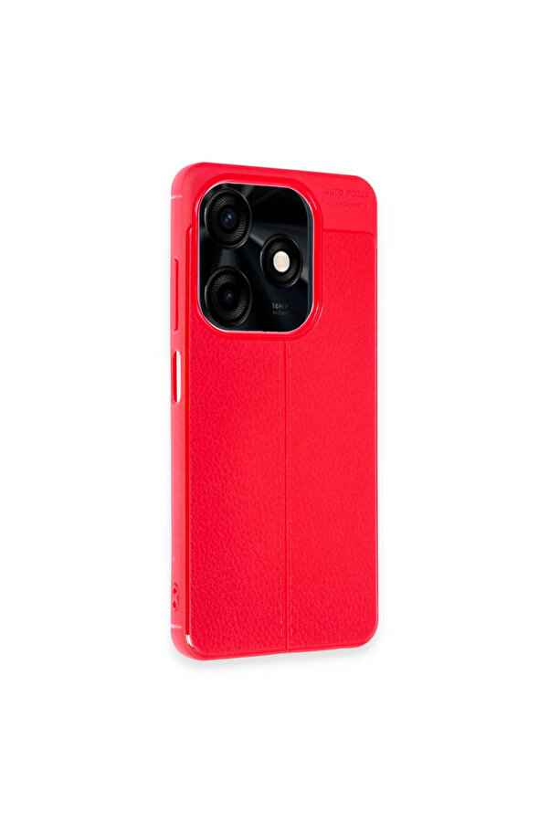 Evi̇mdeyokyok Tecno Spark Go 2024 Kılıf Auto Focus Kapak - Kırmızı