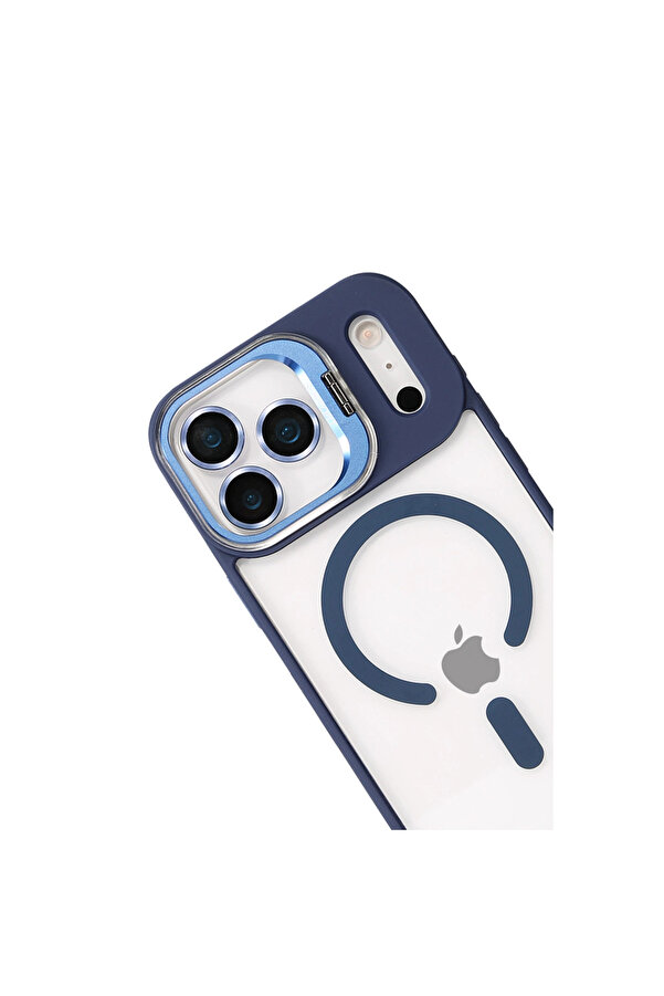 Evi̇mdeyokyok Joko Apple İphone 17 Pro Remi̇m Lensli̇ Magsafe Standlı Kapak - Laci̇vert