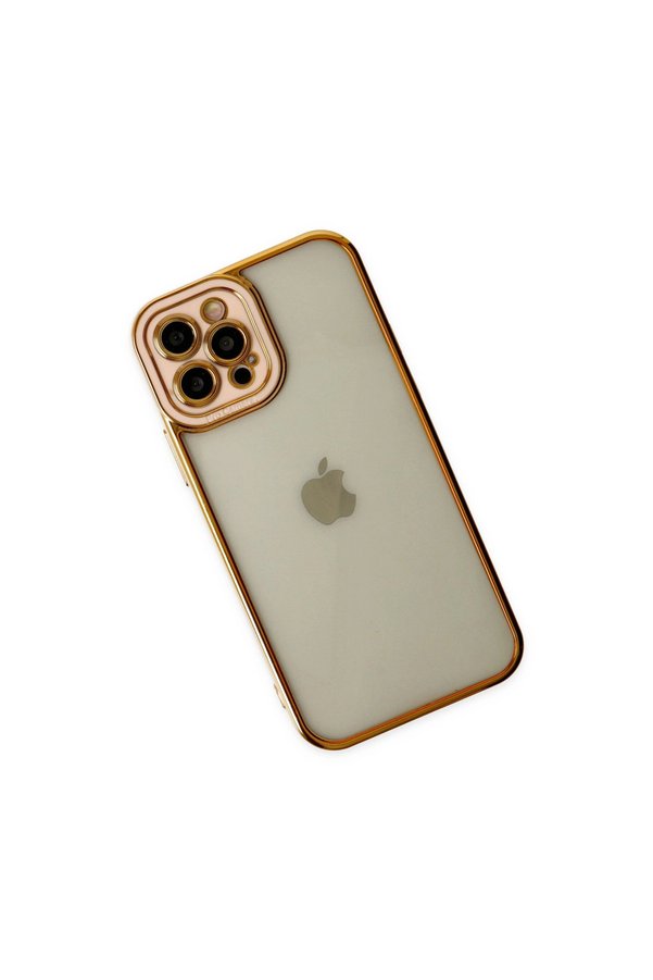 Evimdeyokyok Apple İphone 12 Pro Max Kılıf Liva Lens Silikon - Rose