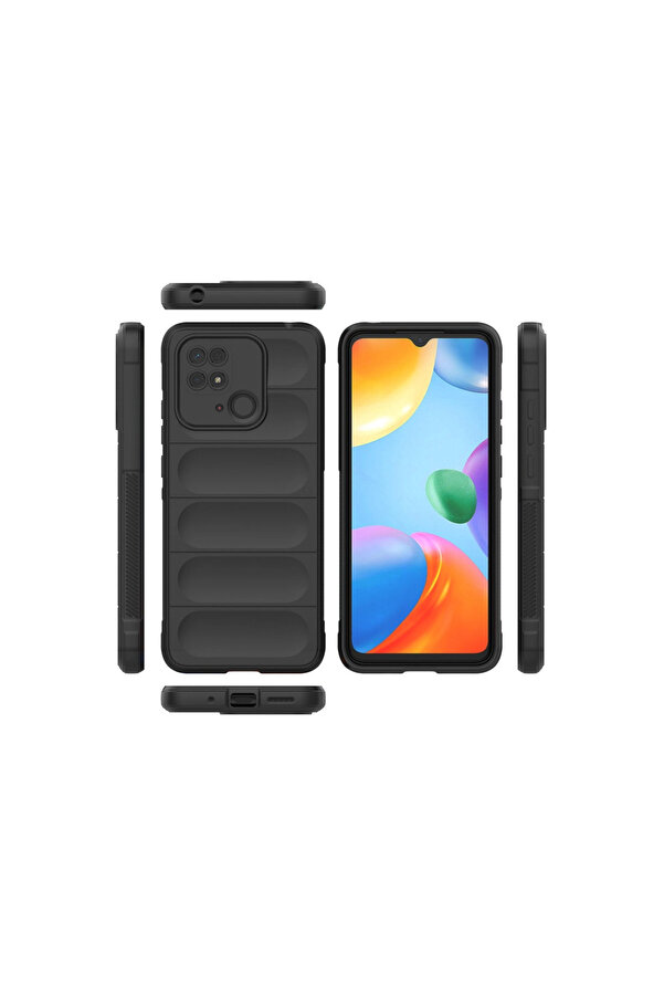 Evi̇mdeyokyok Xi̇aomi̇ Redmi̇ 10C Kılıf Opti̇mum Si̇li̇kon - Si̇yah