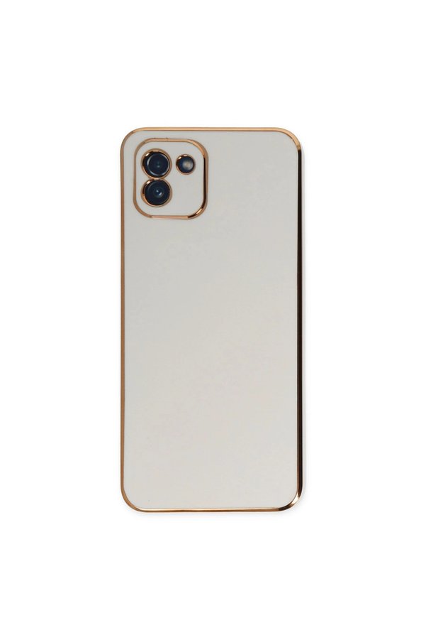 Evimdeyokyok Samsung Galaxy A03 Kılıf Volet Silikon - Beyaz