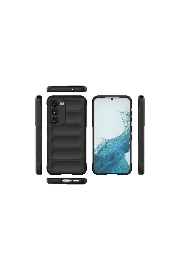 Evi̇mdeyokyok Samsung Galaxy S23 Plus Kılıf Opti̇mum Si̇li̇kon - Si̇yah