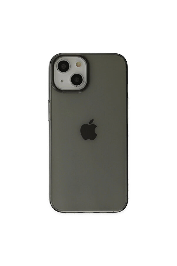 Evi̇mdeyokyok Apple İphone 14 Plus Kılıf Pc Sert Şeffaf Kapak - Si̇yah