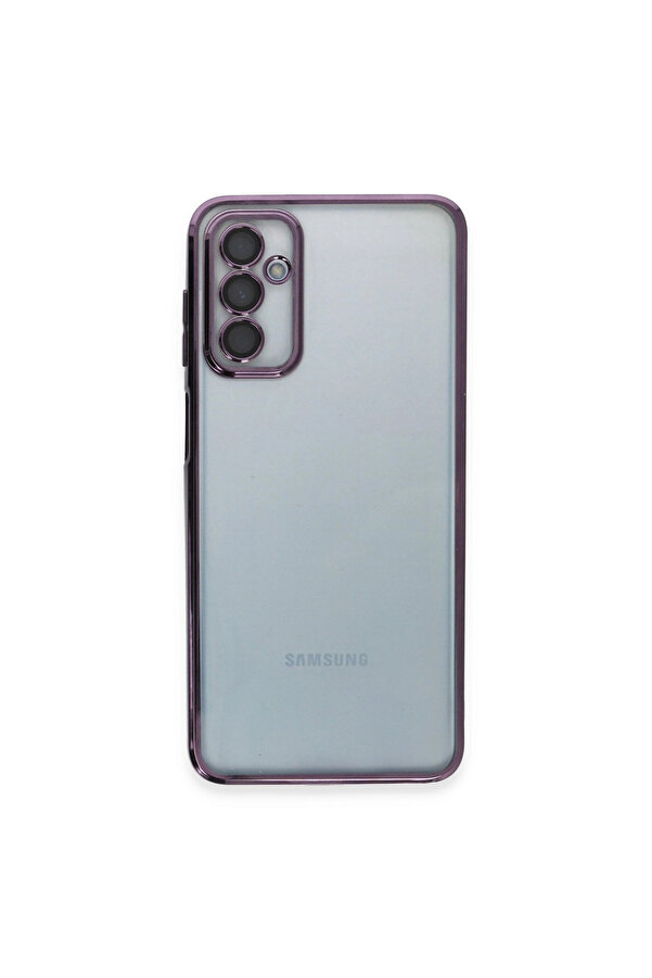 Evi̇mdeyokyok Samsung Galaxy M23 Kılıf Razer Lensli̇ Si̇li̇kon - Mor