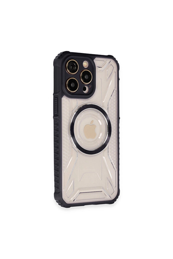 Evi̇mdeyokyok Apple İphone 13 Pro Kılıf Prag Magneti̇csafe Kapak - Si̇yah